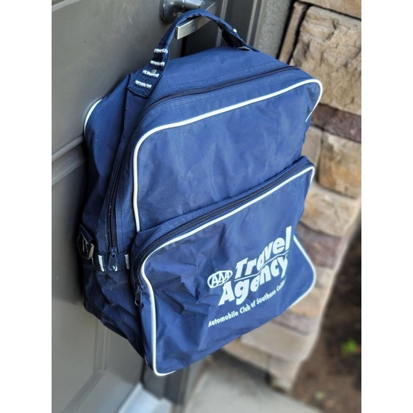 Vtg AAA Travel Agency Tote Travel Bag - Picture 2 of 5